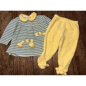 Vintage/y2k Le top baby duck outfit with duck feet 18 months